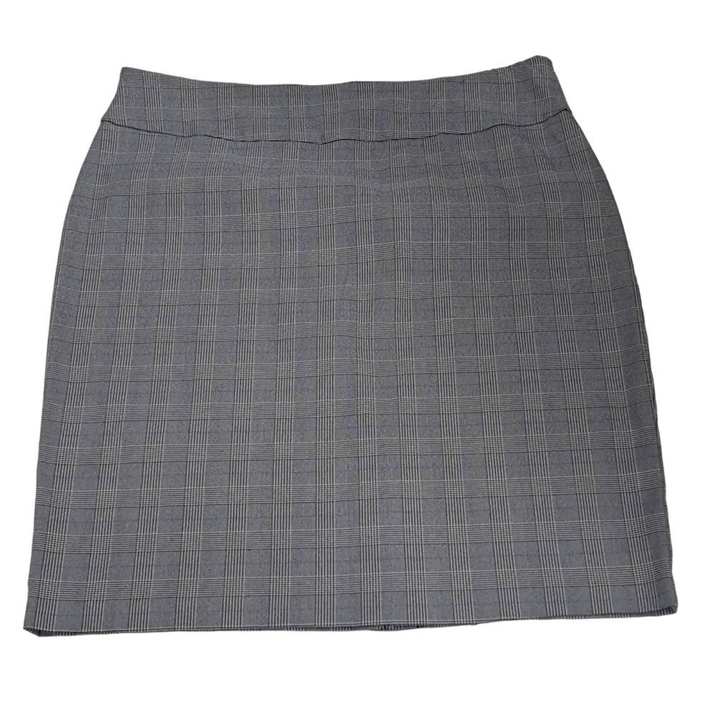 Soho apparel pencil Skirt Grey Plaid Career XL